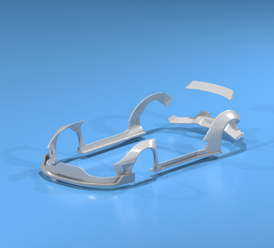 Liberty Walk Style Wide Body Kit for Hot Wheels Ferrari 360 – Resin – 3d Printed