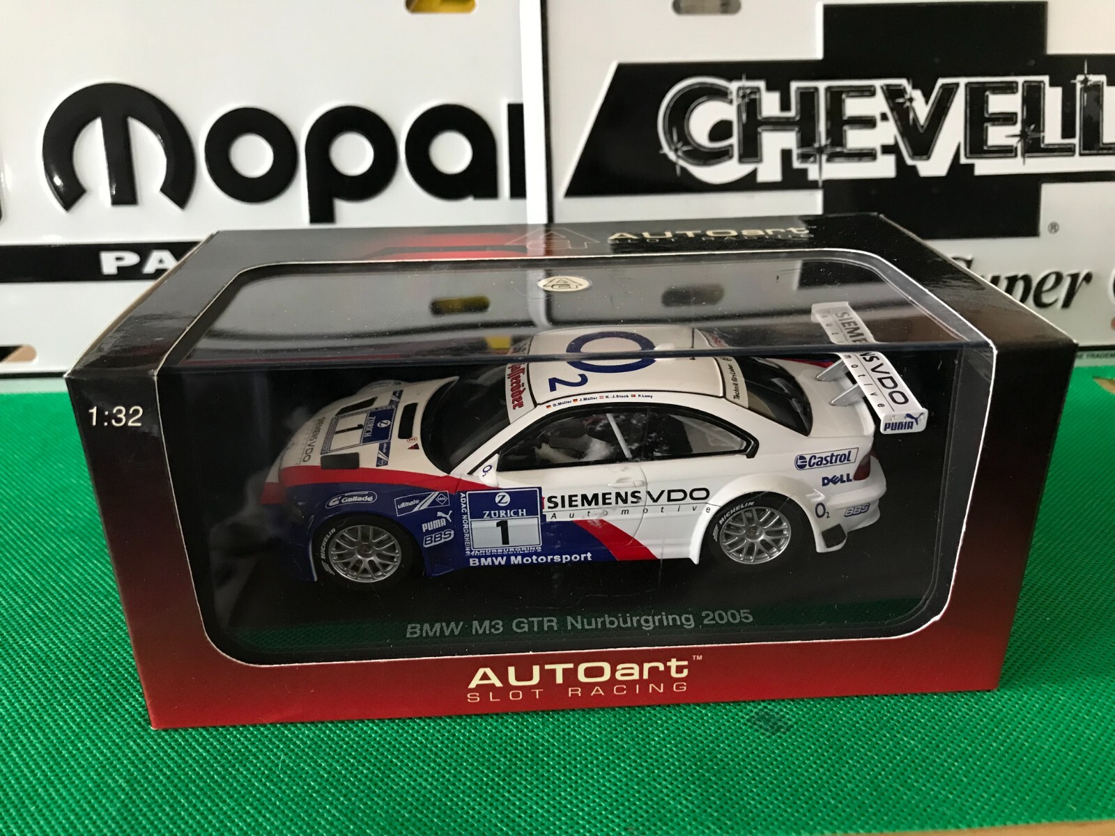 AUTOart slot car 1:32 E46 BMW M3 GTR Nürburgring AUTOart Slot Racing B487