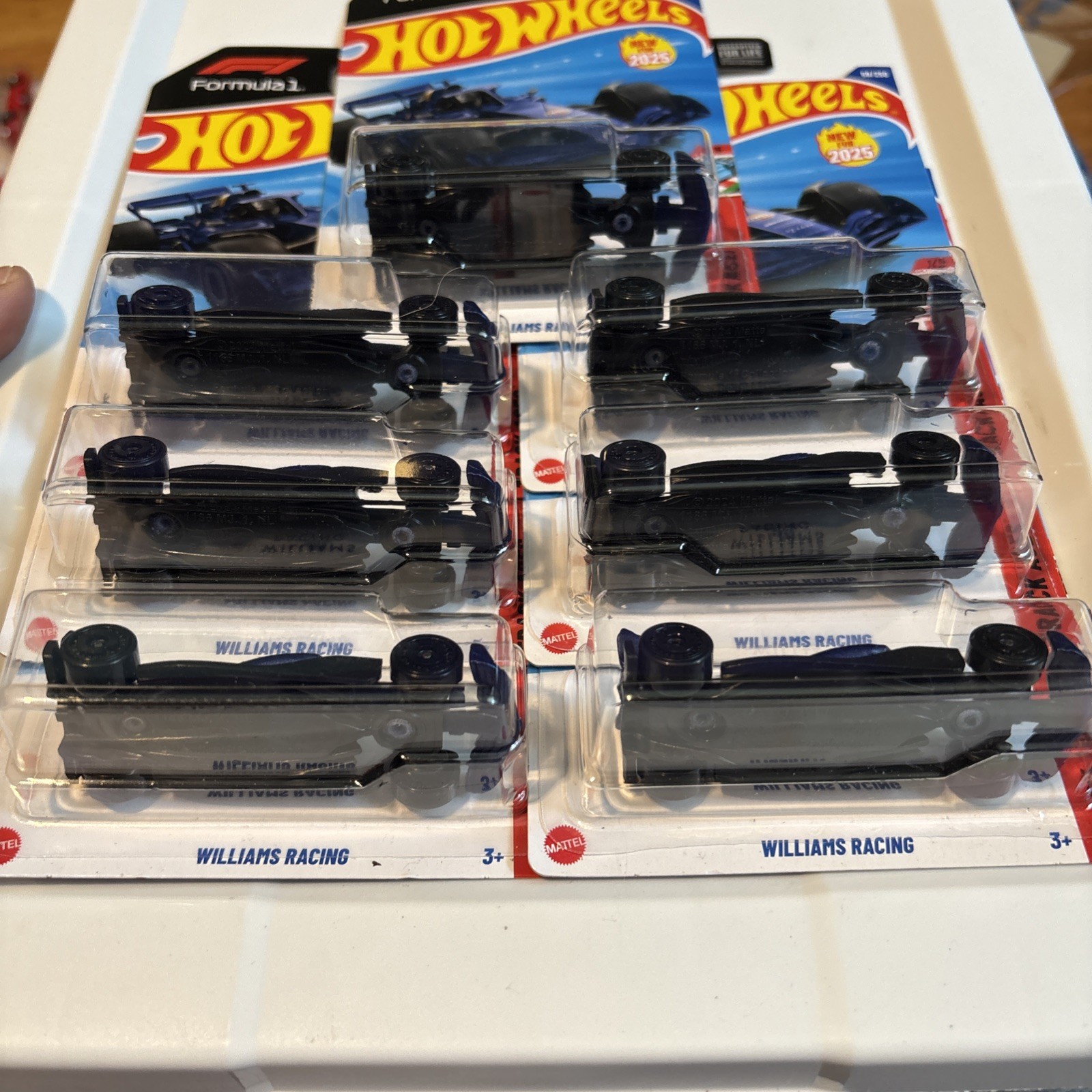 7x Hot Wheels Formula 1 Williams Racing F1 Formula Blue 2025 #59/250