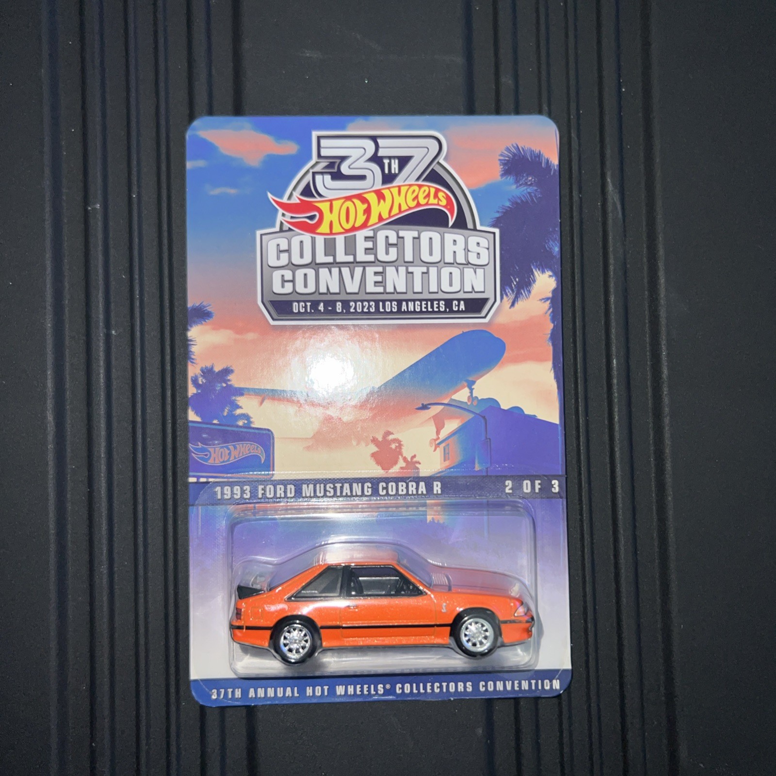 New 2023 Hot Wheels ORANGE 1993 FORD MUSTANG 2/3 37th LAX Convention 05327/06200