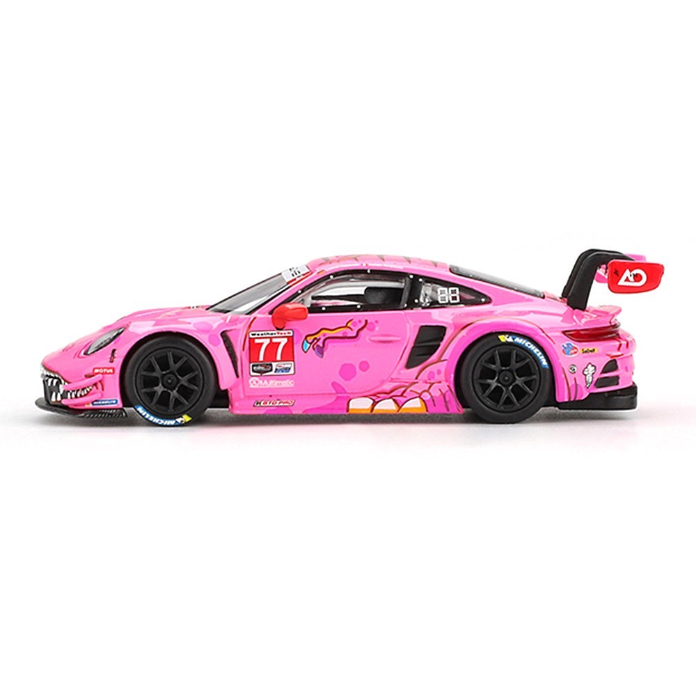 Mini GT 1:64 Porsche 911 GT3 R #77 AO Racing 2024 IMSA Road America MGT01052