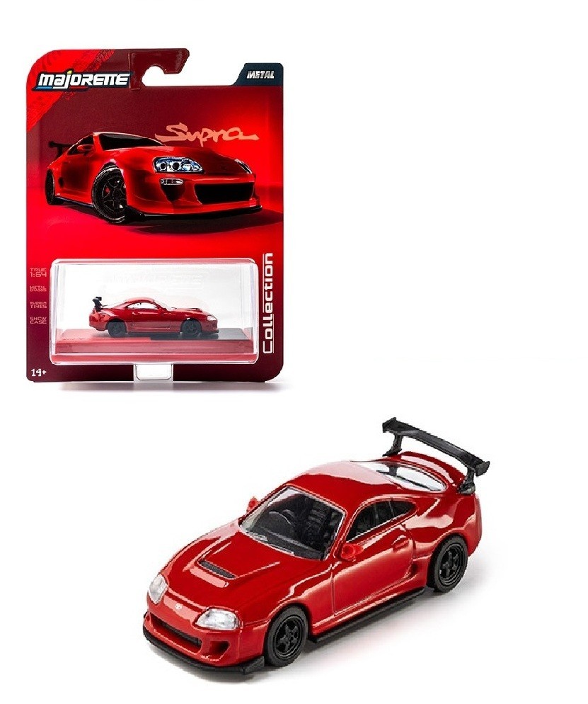 Majorette 1:64 Collector Series Wave 4 1985 Toyota Supra Red Model Car 1023-3I