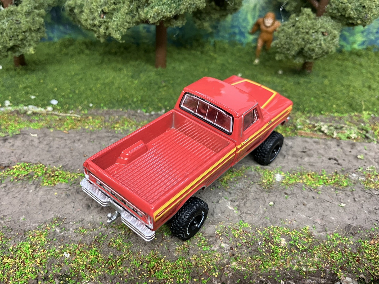1978 Ford F-150 Ranger Explorer Lifted 4×4 Truck 1/64 Diecast Custom Greenlight