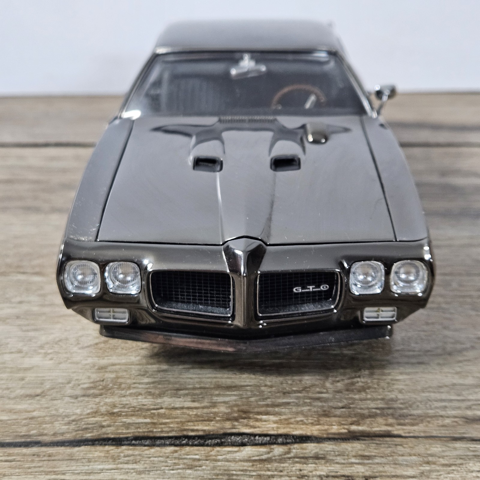 GMP 1970 Pontiac GTO Judge Black Chrome 1:18 Scale Diecast Opening Hood Doors