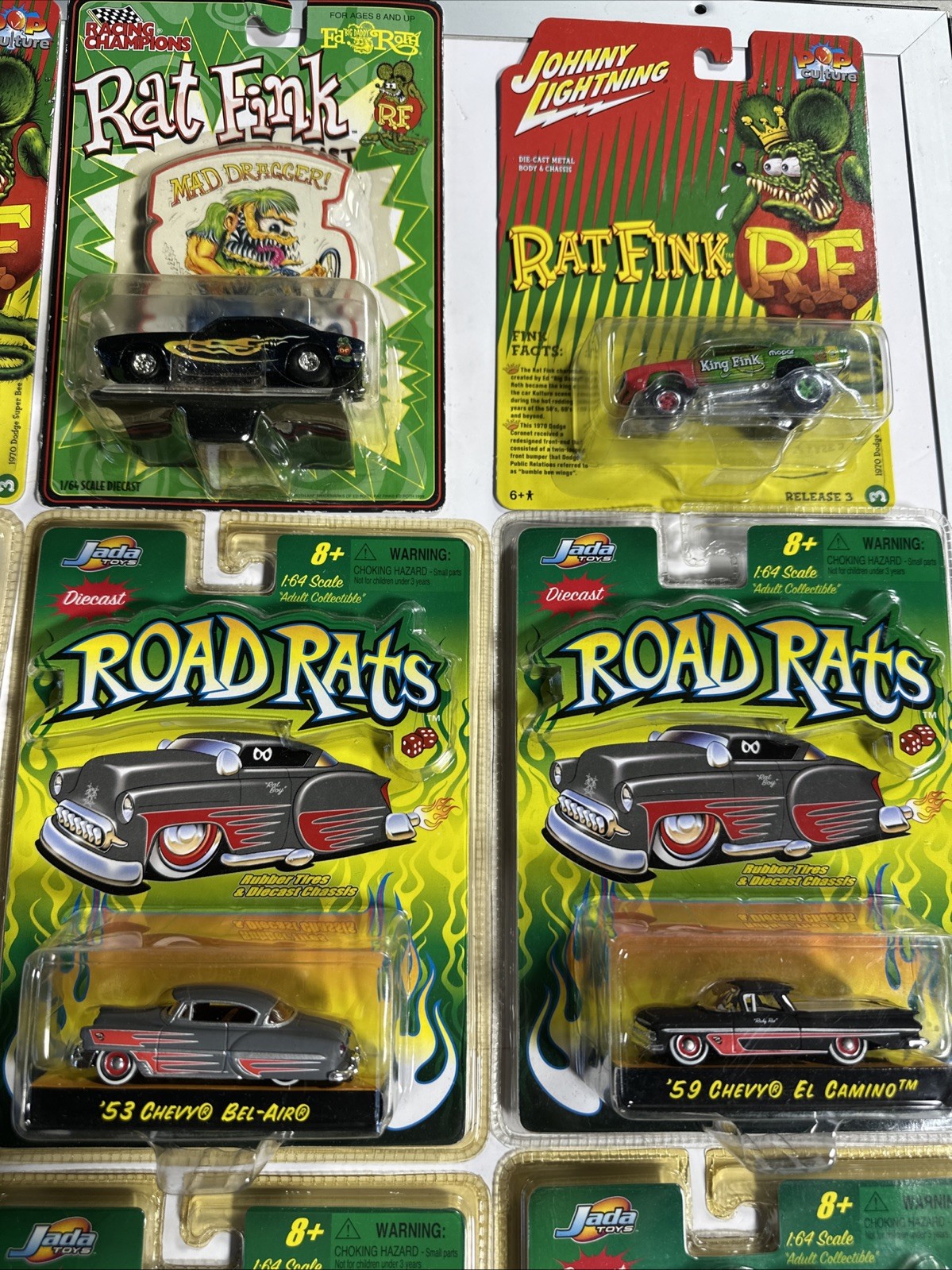 Rat Fink & 2002 Road Rats 💥MixedHot Rod & Rat Fink Lot Of Nine Total 💥 Impala
