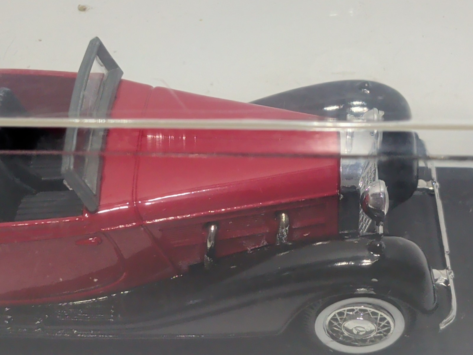 ✨VINTAGE✨ Solido Mercedes 540 K Red 1939 Cabriolet Convertible Red 4086 1/43