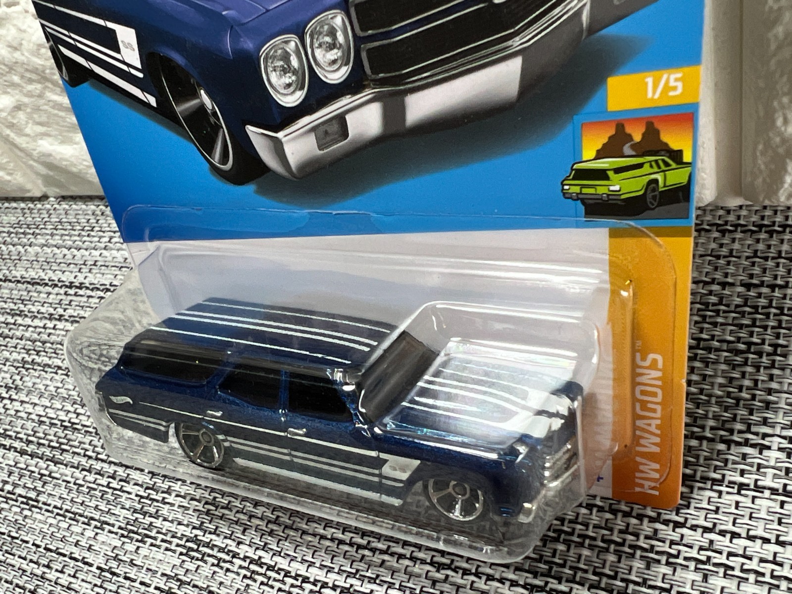 Hot Wheels HW Wagons 1/5 ’70 Chevelle SS Wagon 111/250 Blue