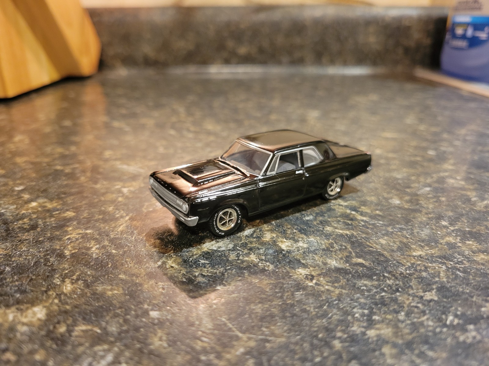Greenlight Muscle Car Garage 65 Dodge Coronet 426 Black Mint Tire n Wheel Swap