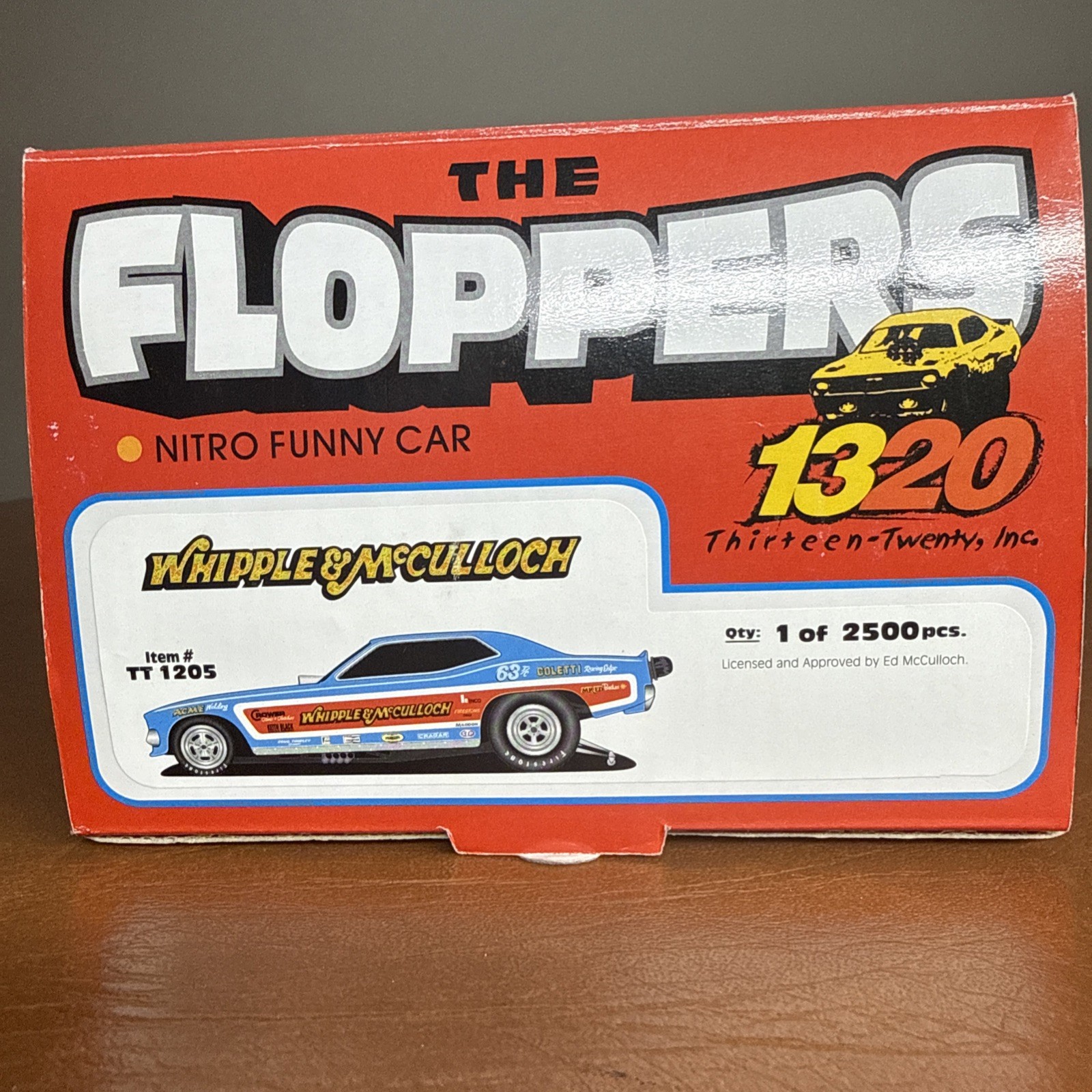 RARE 1320 THE FLOPPERS 1971 PLYMOUTH CUDA “WHIPPLE & McCULLOCH” 1:24 SCALE