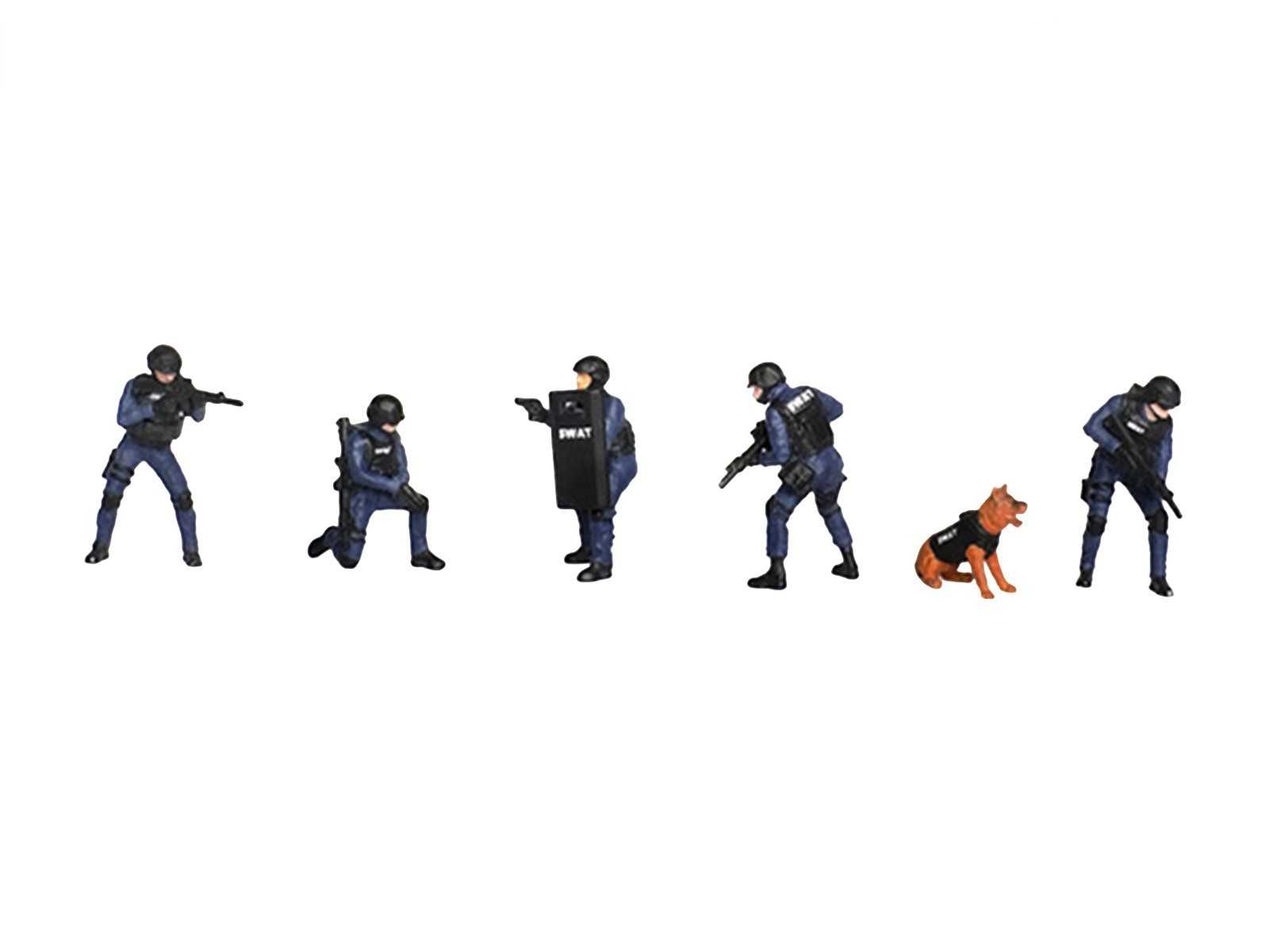 “TACTICAL OPS BRAVO TEAM” 6 PC FIGURE SET FOR 1/64 BY AMERICAN DIORAMA AD-2439MJ