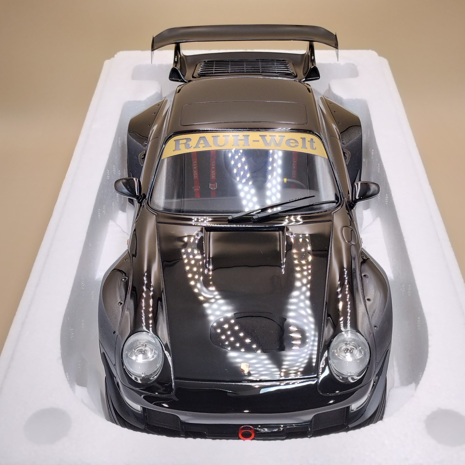 GT Spirit 1/12 Porsche RWB 993 911 Black ZM115 RAUH-Welt Resin Model Big Scale