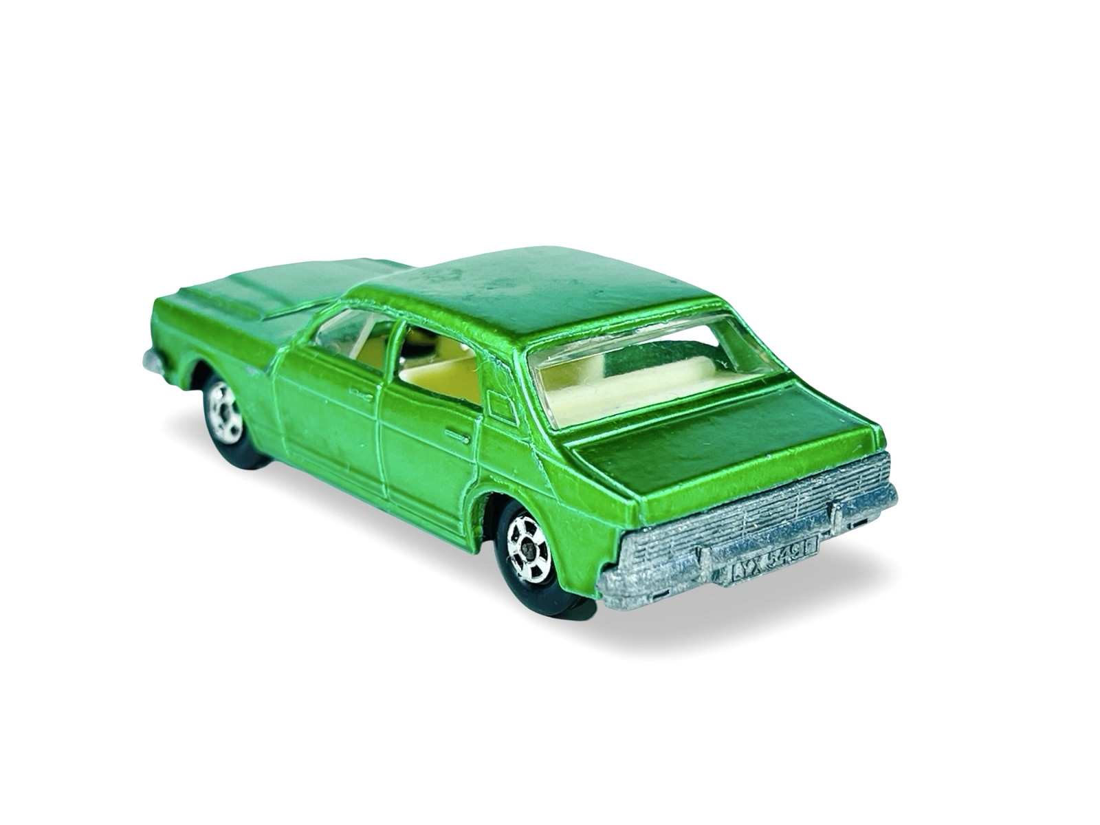 Matchbox Lesney Superfast MB53 Green Ford Zodiac w/Original MB F2 Script Box