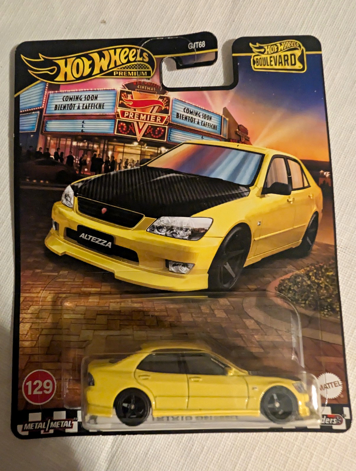Hot Wheels Boulevard #129 Toyota Altezza 1:64 Diecast Yellow/Black Unopened