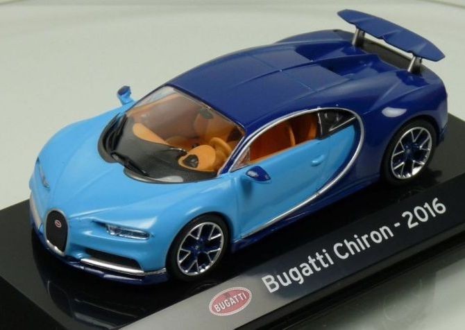 BUGATTI CHIRON BLUE DIE CAST 1:43th SCALE