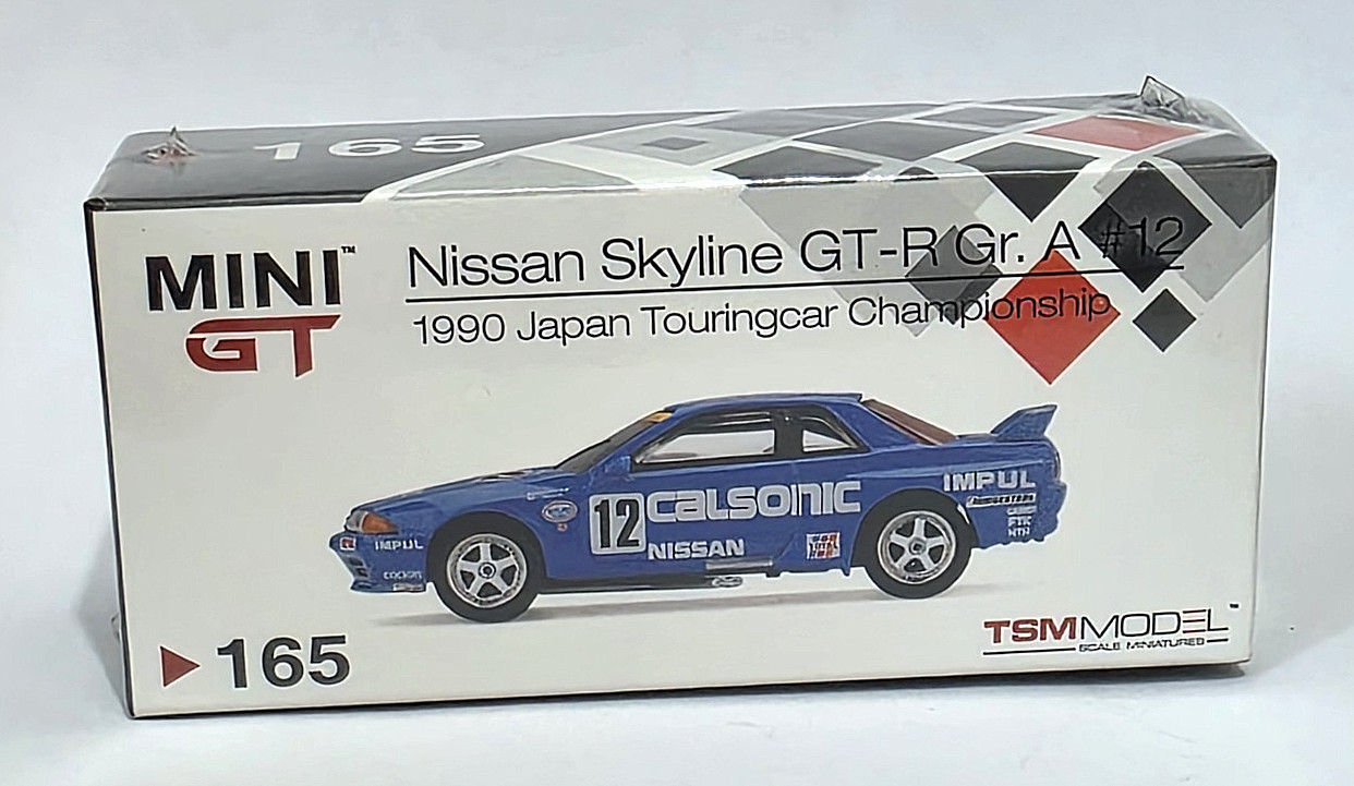 Mini GT ~#165 Nissan Skyline GT-R (R32) Gr. A #12 Calsonic 1990 RHD