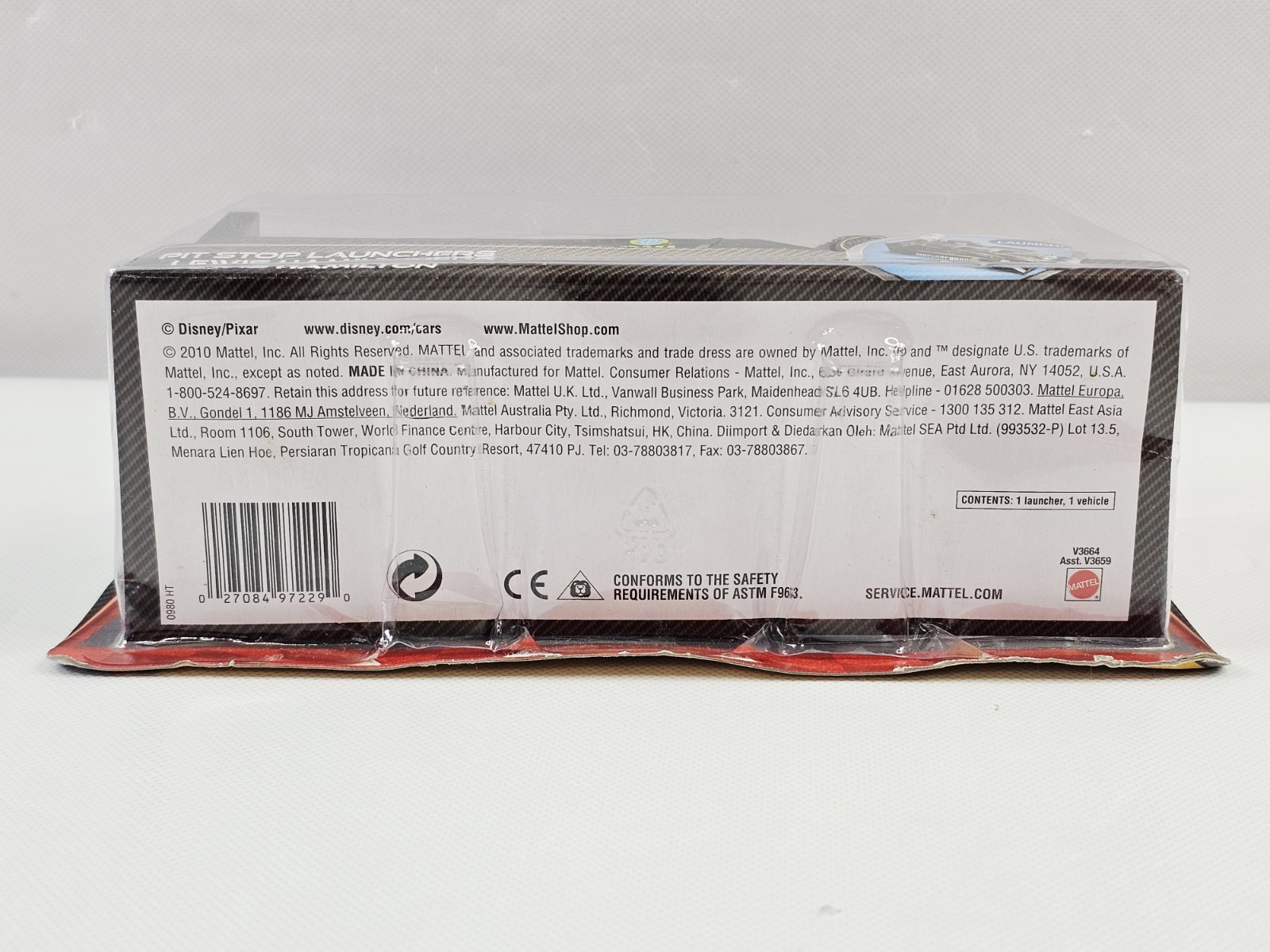 Disney Pixar Cars 2 Pit Stop Launchers Lewis Hamilton Launch & Race 2010 New NOS