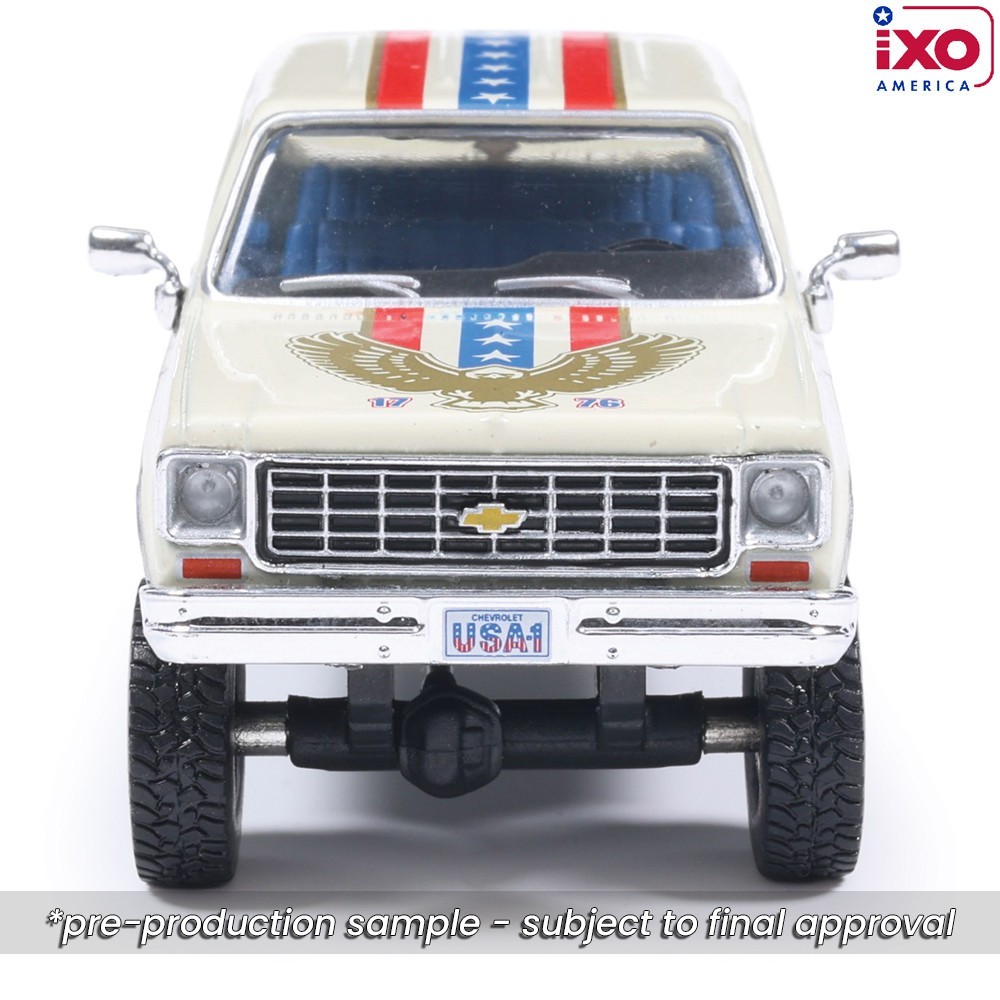 IXO 1976 Chevrolet Custom Deluxe K30 Fleetside Crew Cab- July 4th Exclusive 1/64