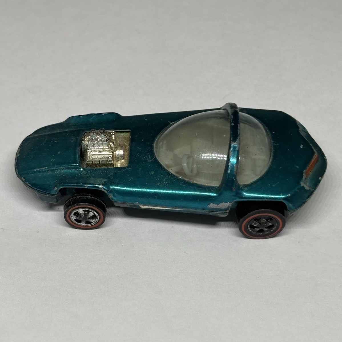 Hot Wheels Redlines 1967 Silhouette Blue/Black Diecast 1:64 Redline Wheels