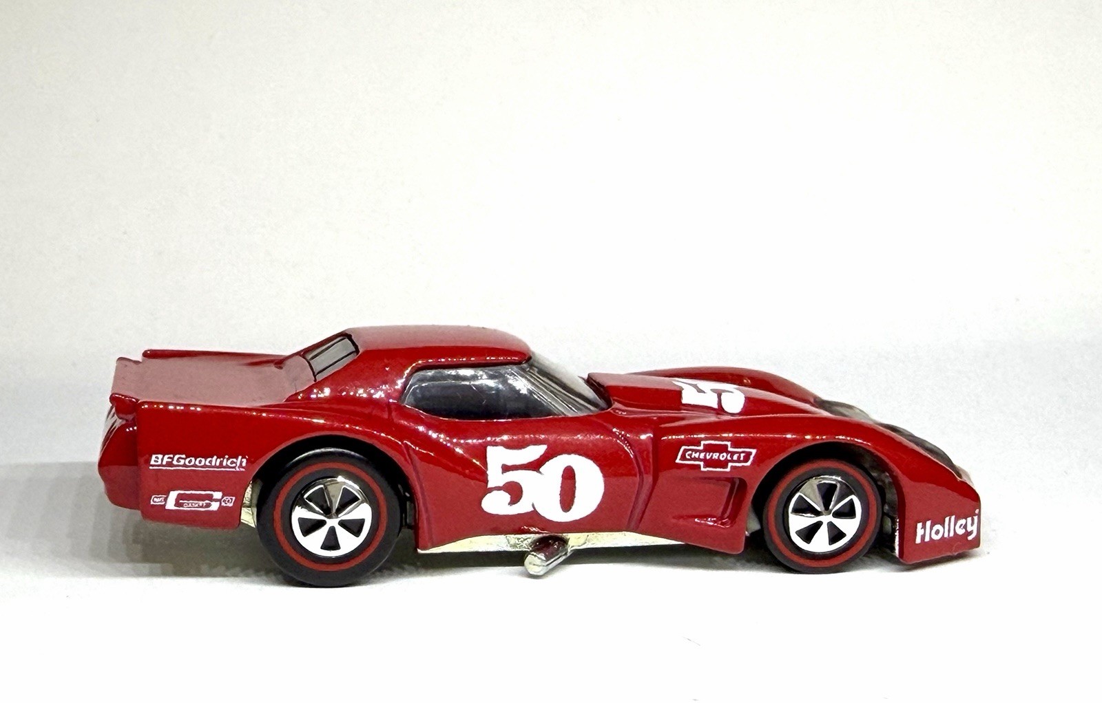 🔥 Hot Wheels CUSTOM MADE Redline Racing ’76 Greenwood Red Corvette