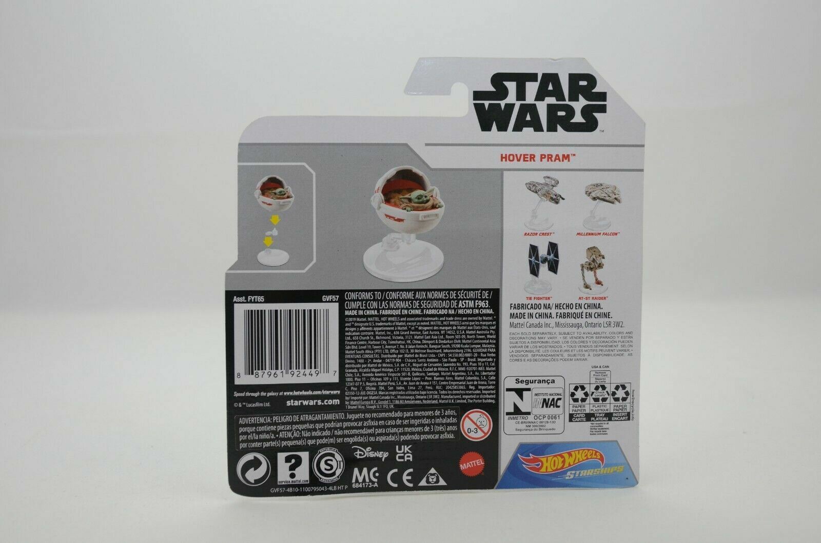 Hot Wheels Star Wars Starships The Child Hover Pram New in Box