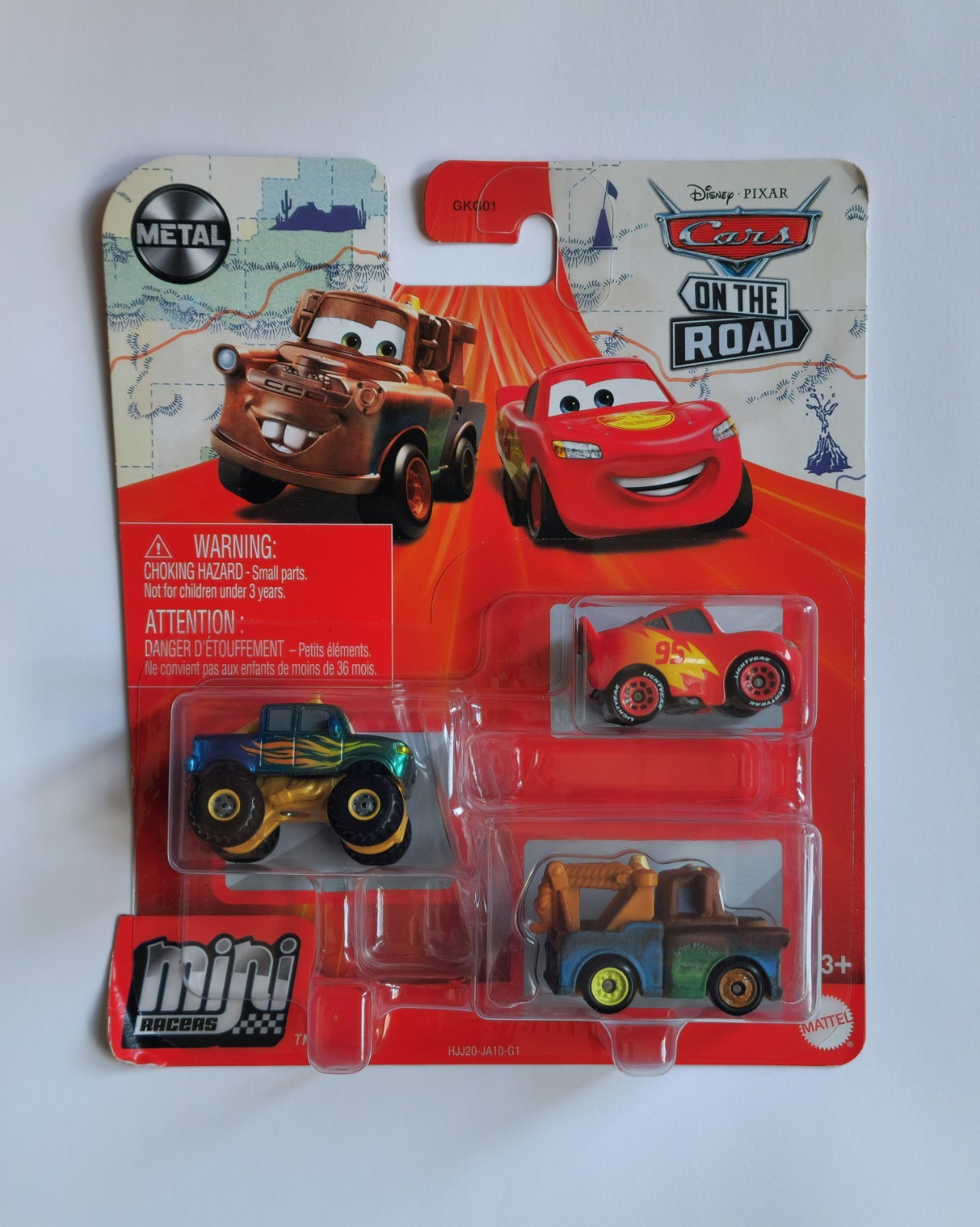 2022 Disney Pixar Cars Mini Racers On The Road 3-Pack