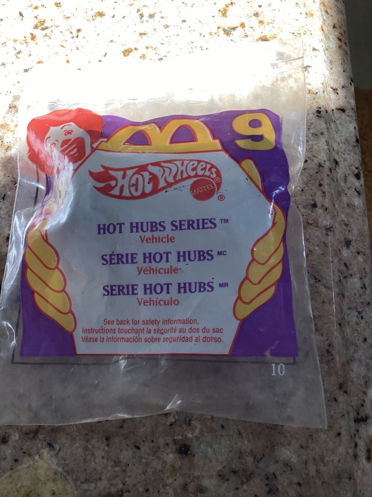 McDonald’s 1995 Hot Wheels #9 Hot Hubs Series Happy Meal Toy NIP