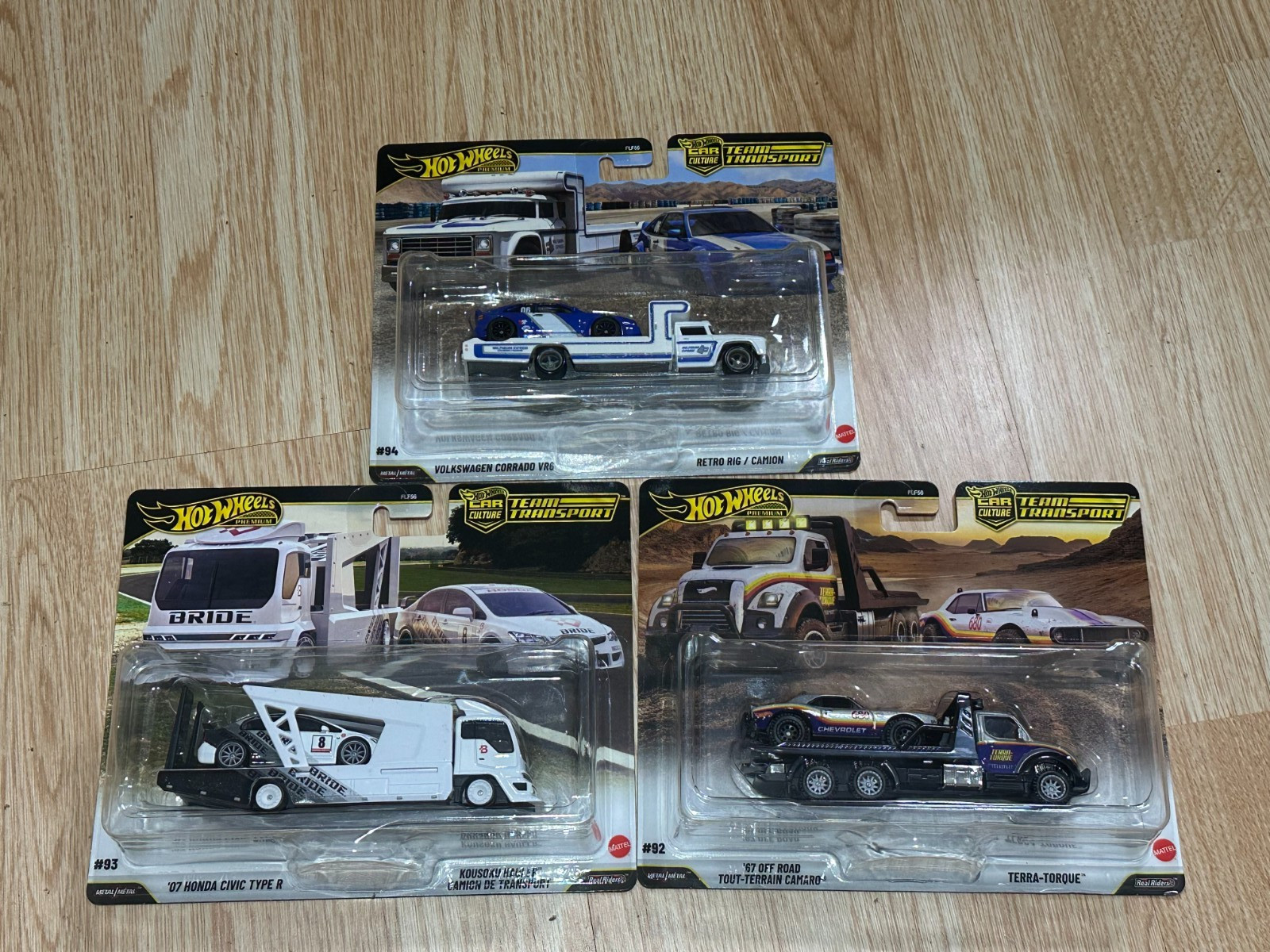 Hot Wheels 2026 Car Culture Team Transport L Set of 3 Cars, 1:64 FLF56-957L