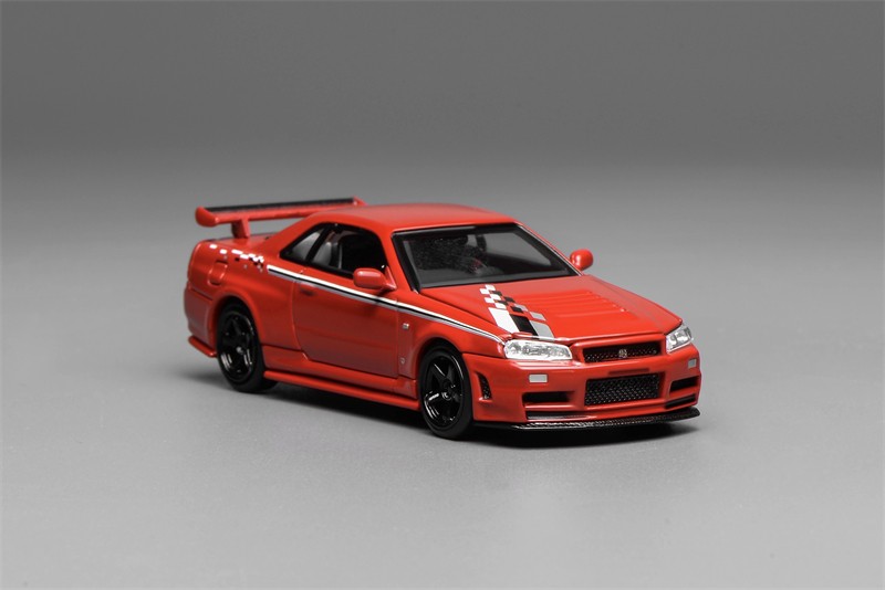 MOTORHELIX 1:64 SKYLINE R34 CUSTOMIZED Diecast Model Car