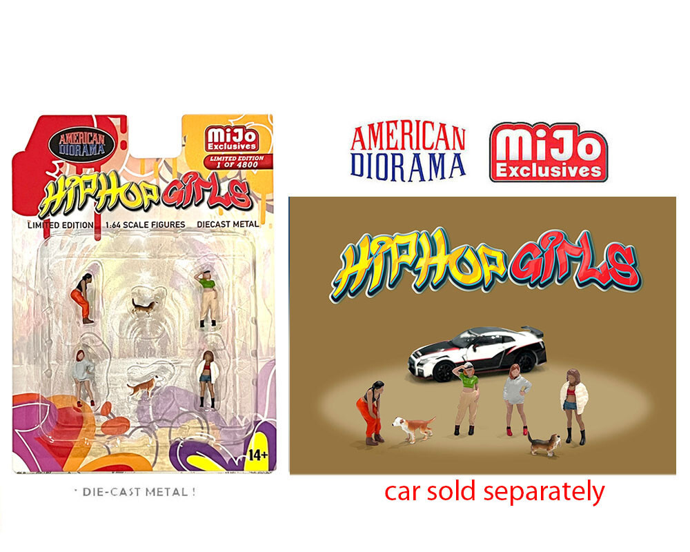 American Diorama 1:64 Figures Hip Hop Girls Diecast Figures Set AD-76505-3D