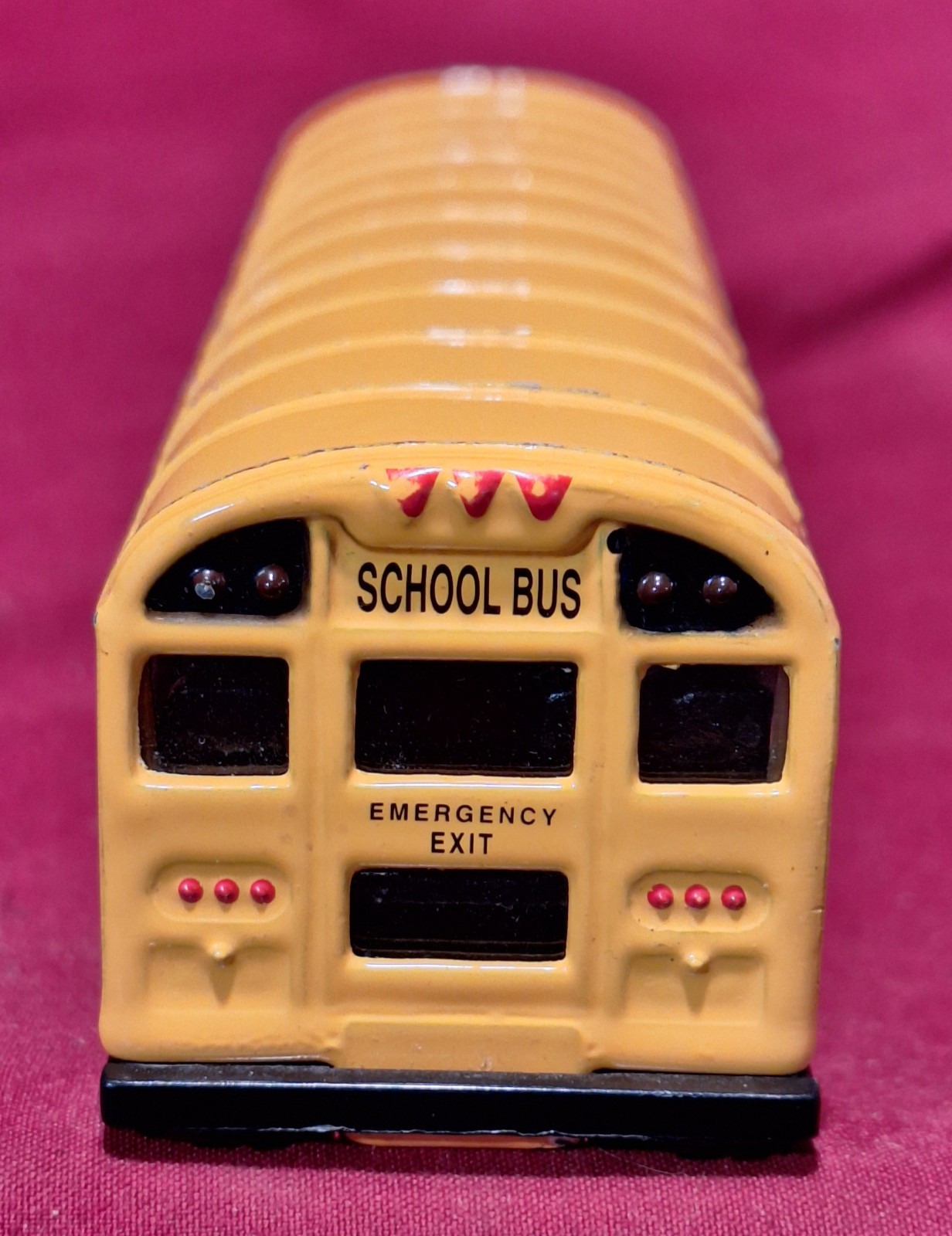 Toysmith 5” School Bus Yellow Metal Die Cast Pullback Action EUC