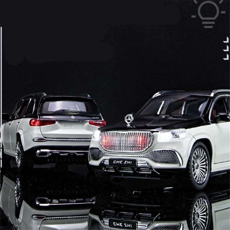 NEW 1:24 MERCEDES GLS600 Maybach Alloy Diecast Luxury Car Model Sound/Light Gift
