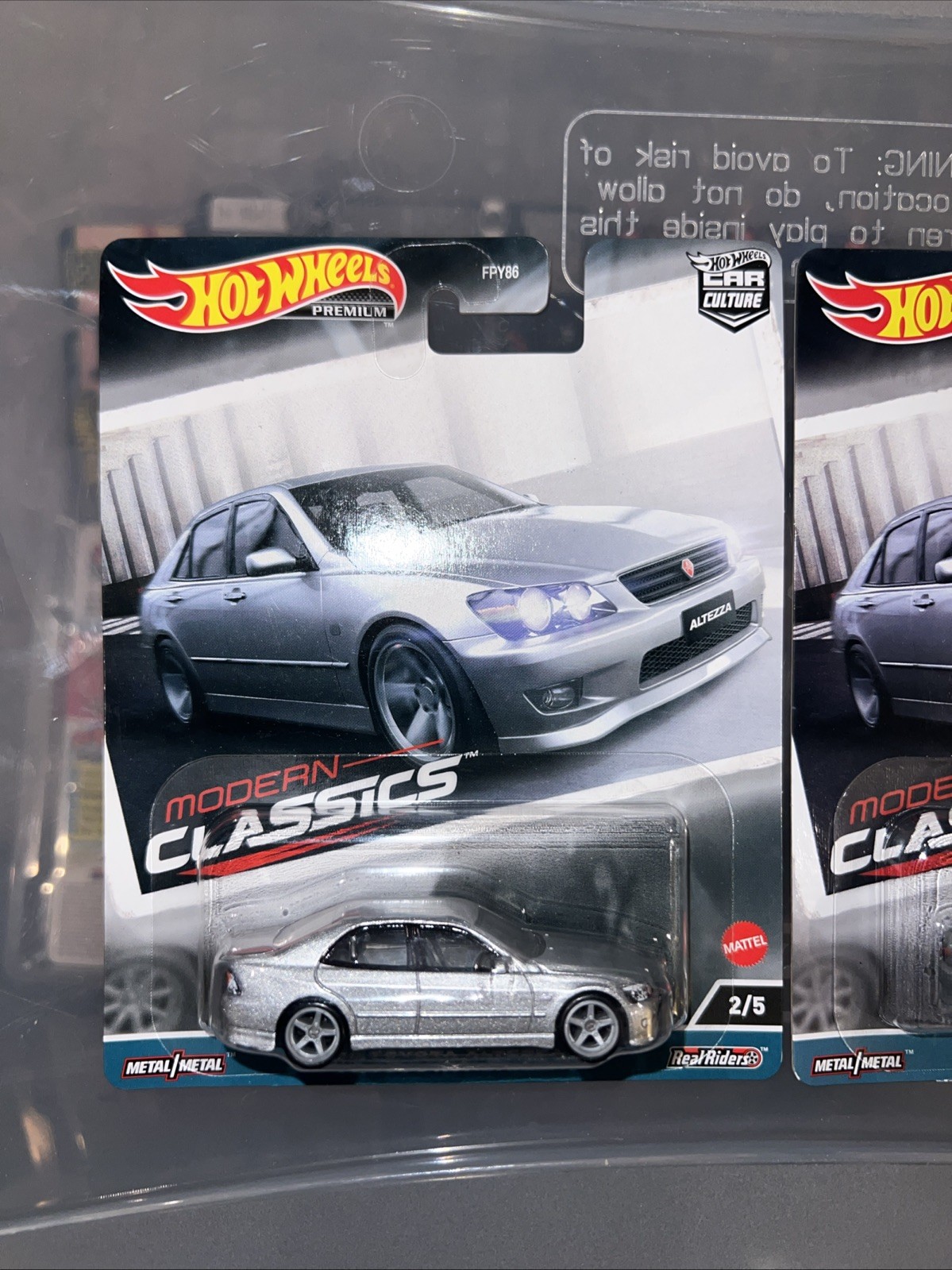 Lot Of 2 Hot Wheels 2024 Premium ‘98 Toyota Altezza Car Culture Modern Classics!