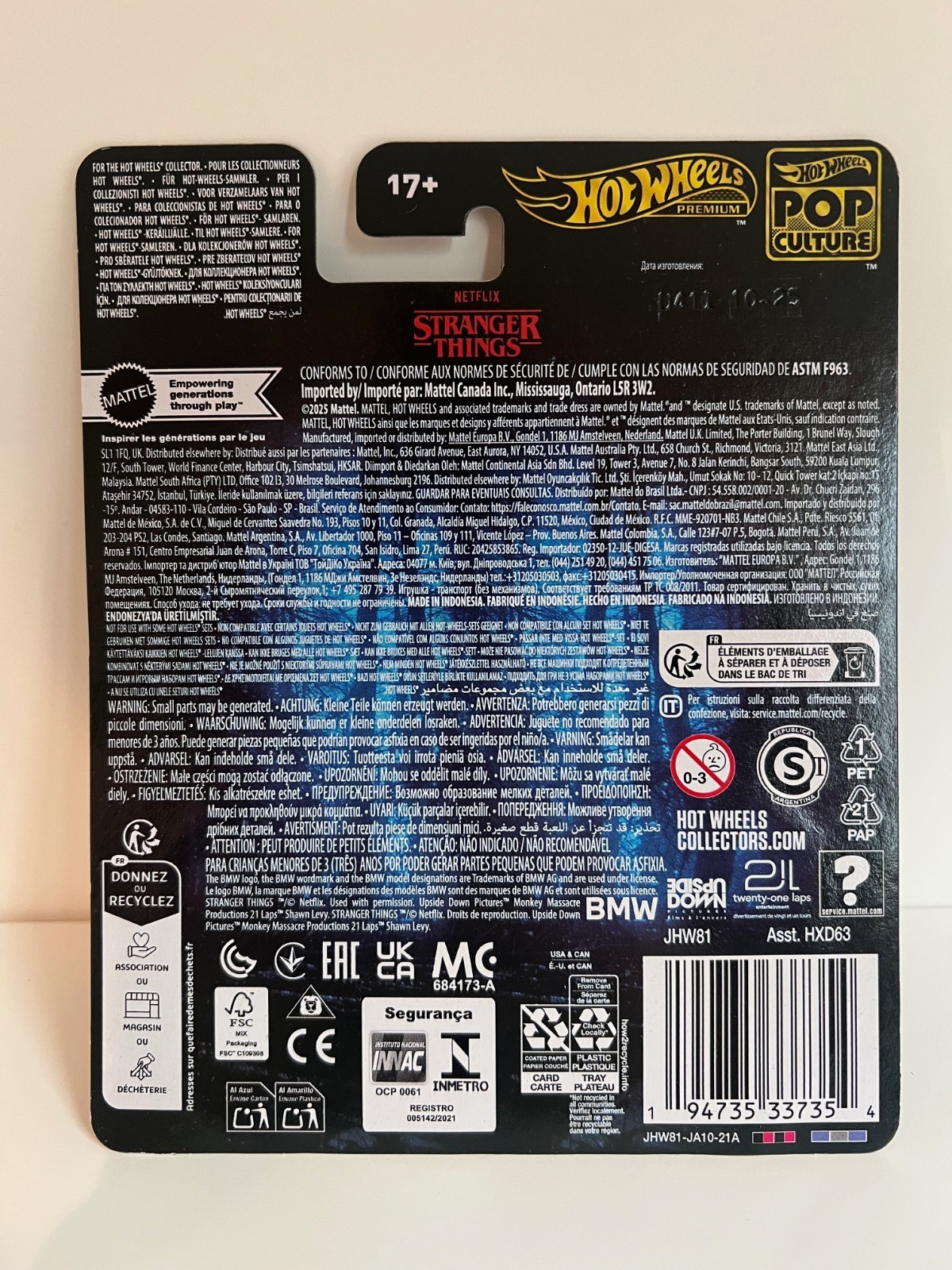 Stranger Things 1983 BMW 733i * 2026 Hot Wheels Brand New – Fast Ship!