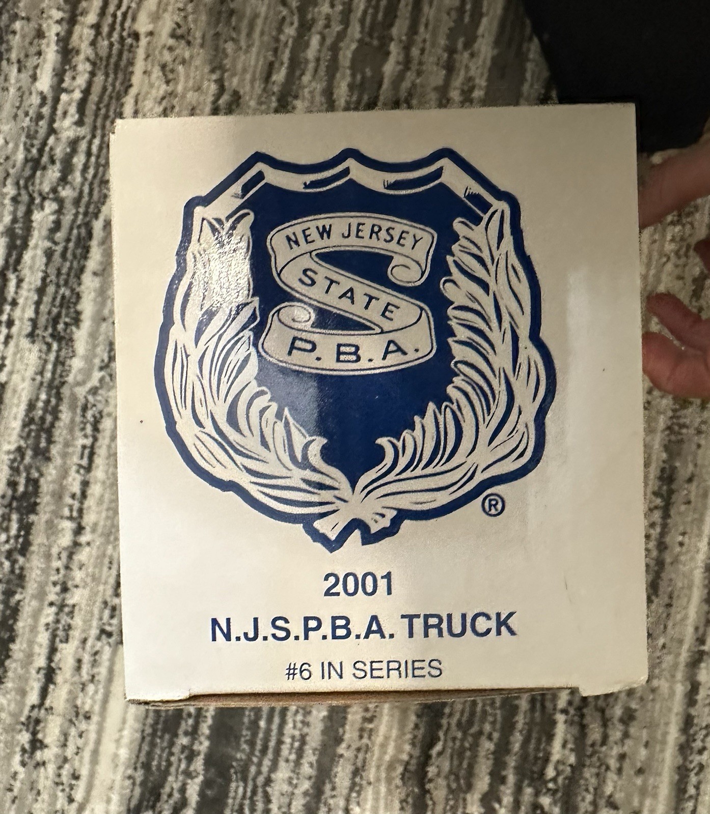 NJ State Police P.B.A. 2001 Police Flatbed Caboose Truck #6 in the Series NEW