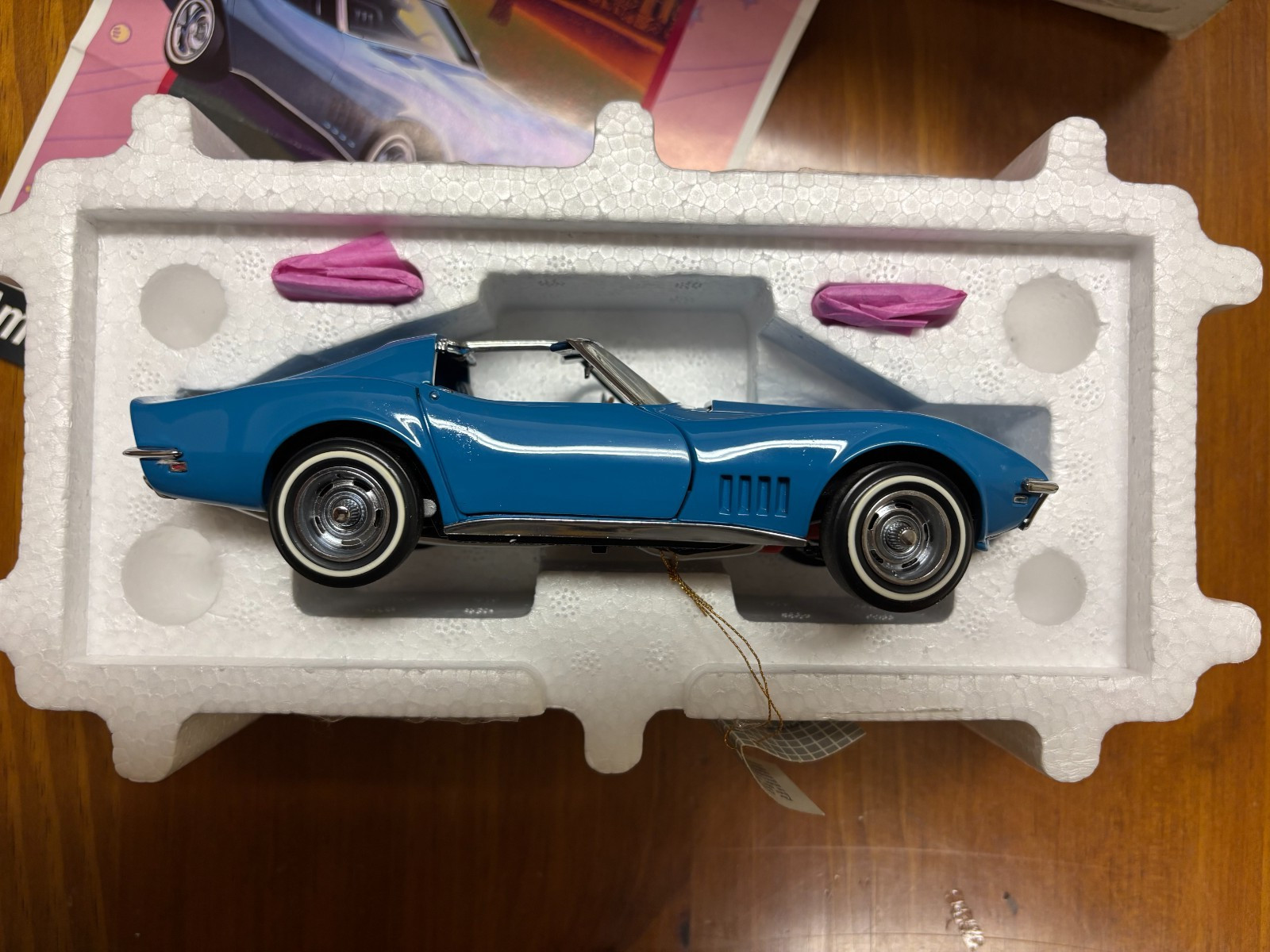 1/24 Franklin Mint 1968 Chevrolet Corvette Stingray “Blue” L88 EXCELLENT COND.