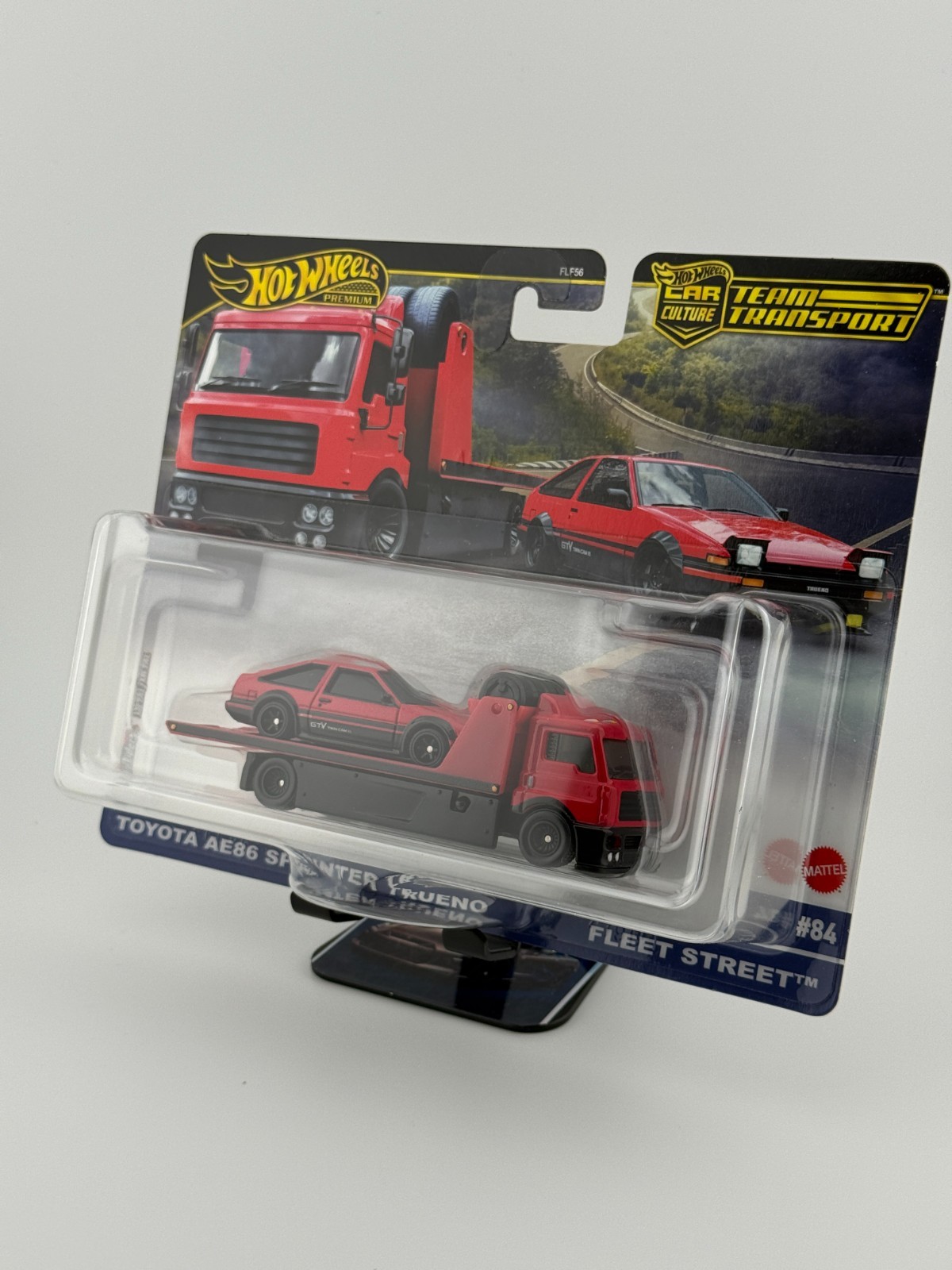 2025 Hot Wheels Team Transport Toyota AE86 Sprinter Trueno Fleet Street JBM40