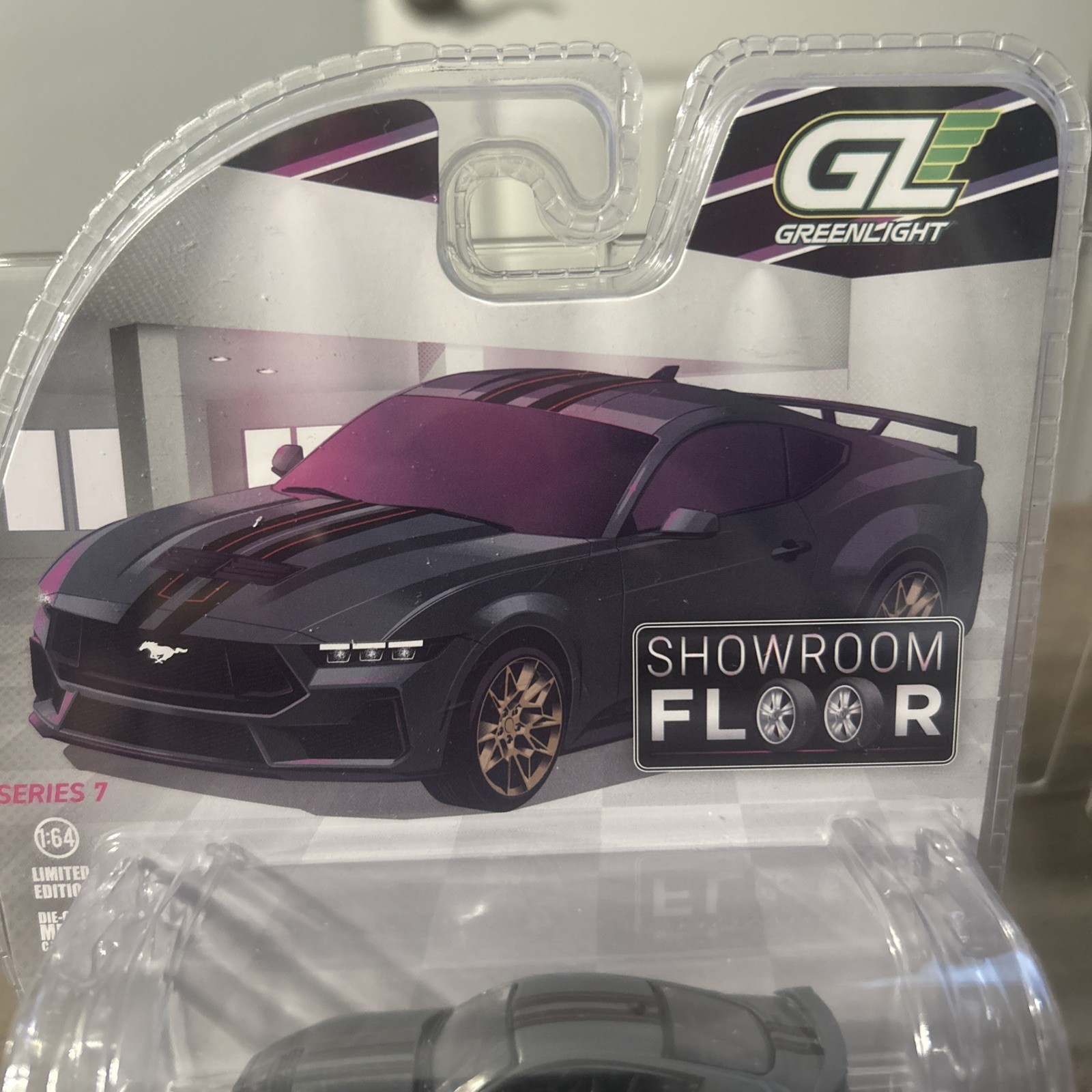 Green Light Showroom Floor ‘24 Mustang GT With Stand