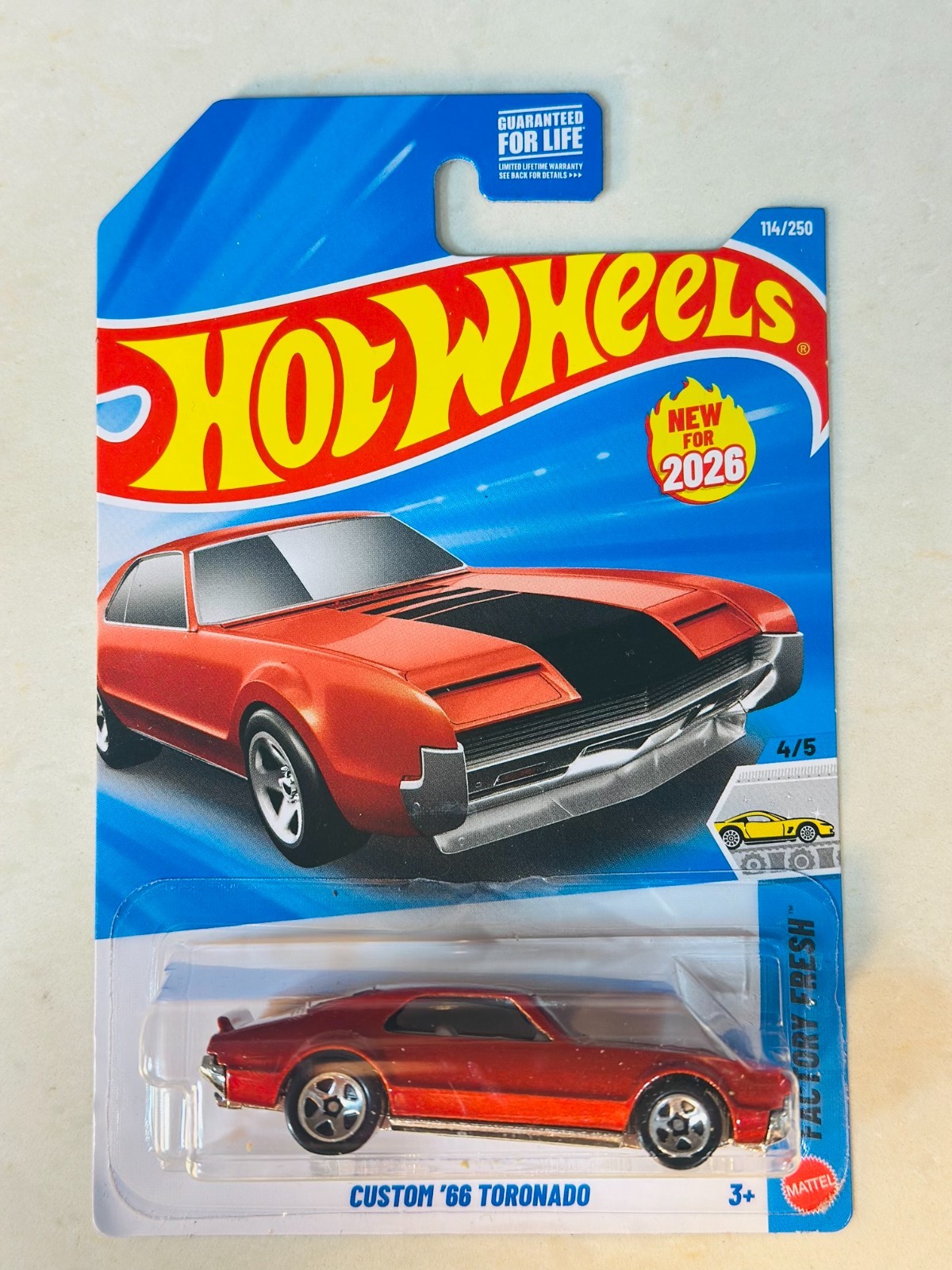 Custom 66 Toronado #114 Factory Fresh 4/5 2026 Hot Wheels Mix E NEW