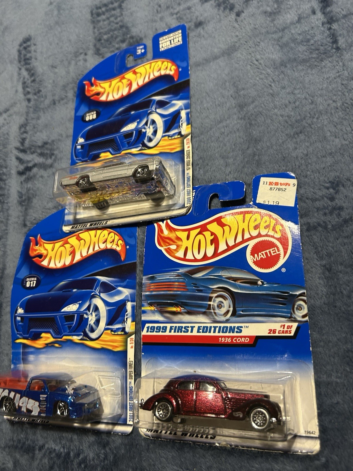 HOT LOT OF 3 VARIOUS CARS 1936 Cord, 67 Charger, Super Tuner Truck New 1B