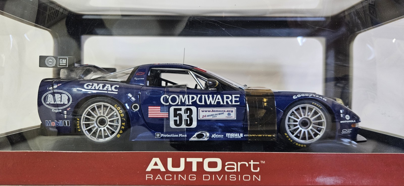 2003 Corvette C5R #53 Auto Art Racing Division 1:18 NEW SEALED 24Hrs Lemans