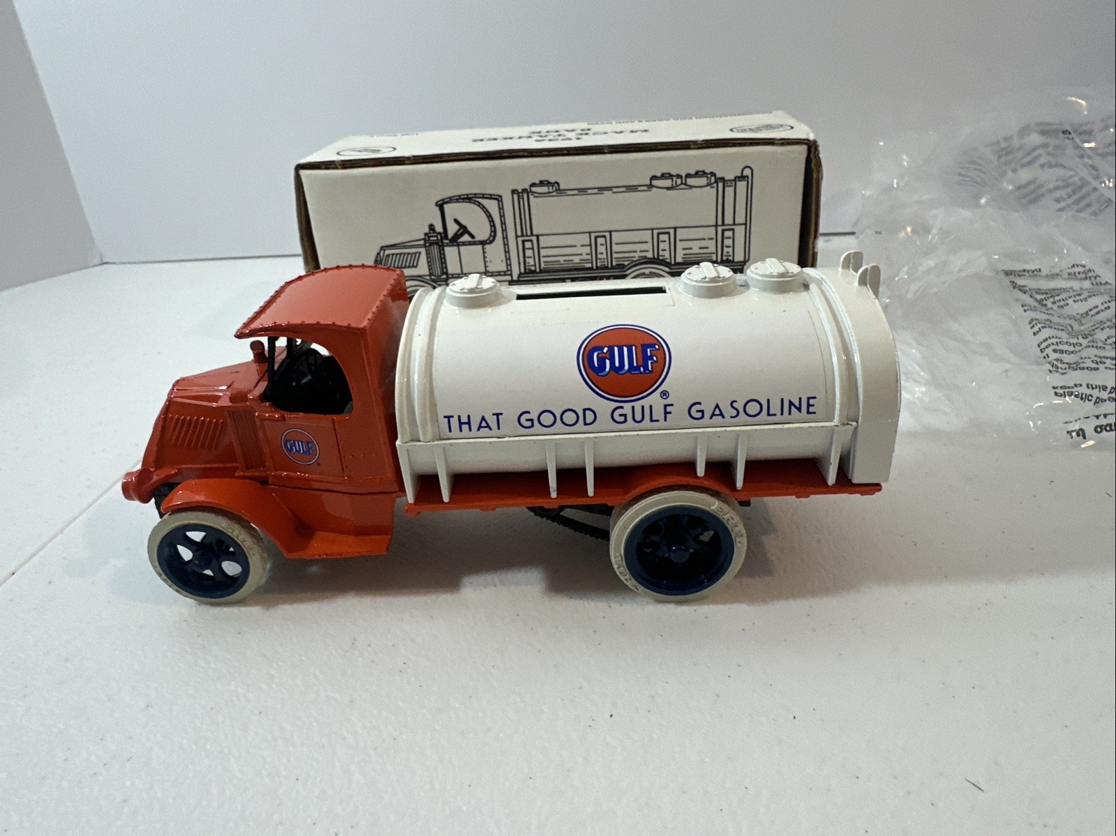 🌟GULF REFINING🌟Made Only 2,511 MACK 1926 TANKER BANK ERTL STOCK #9158