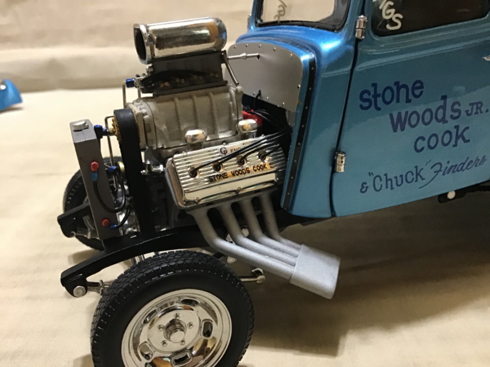 STONE WOODS & COOK B&M 1933 WILLYS GASSER 1/18 PRECISION MINIATURES NHRA PRM06