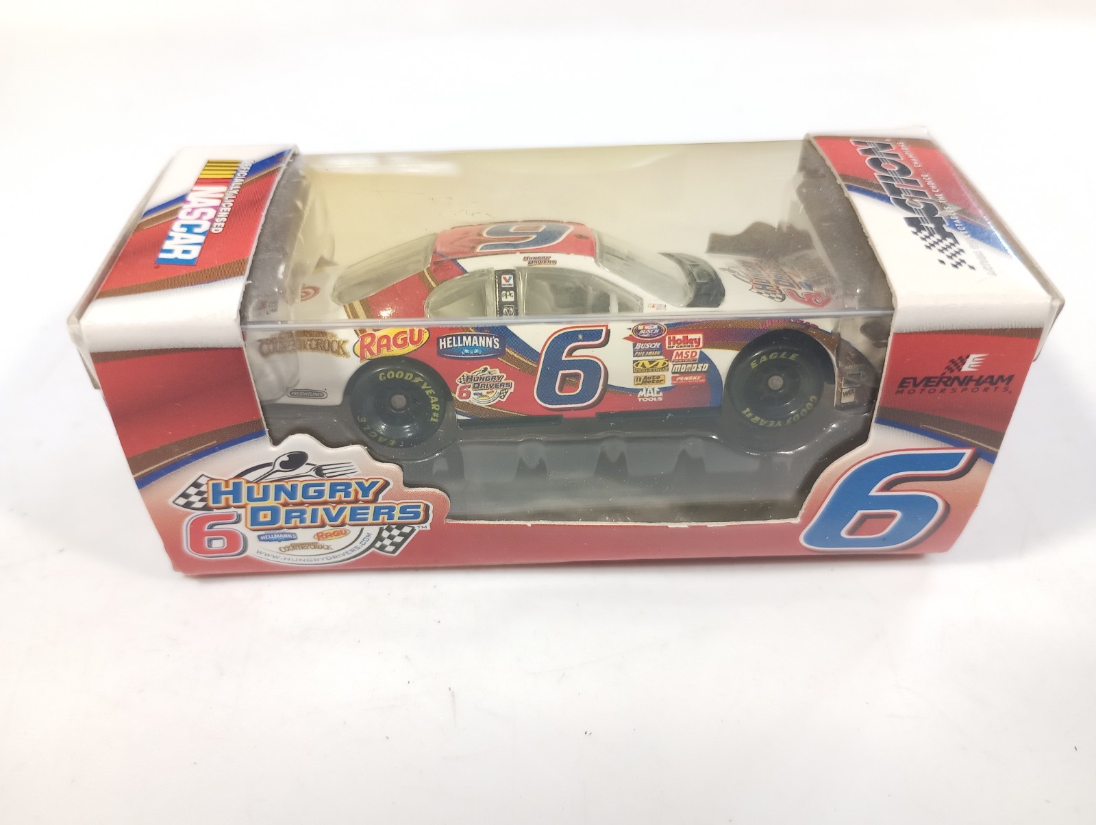 Nascar Action 6 Hungry Drivers promo die cast car 1/64 in box