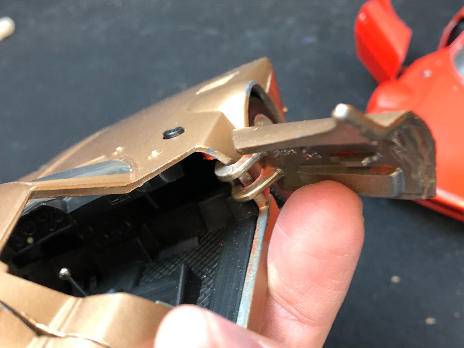 2 – Imperfect MARTOYS ITALY 1:24 Diecast RED/COPPER LANCIA STRATOS #0108 No Box