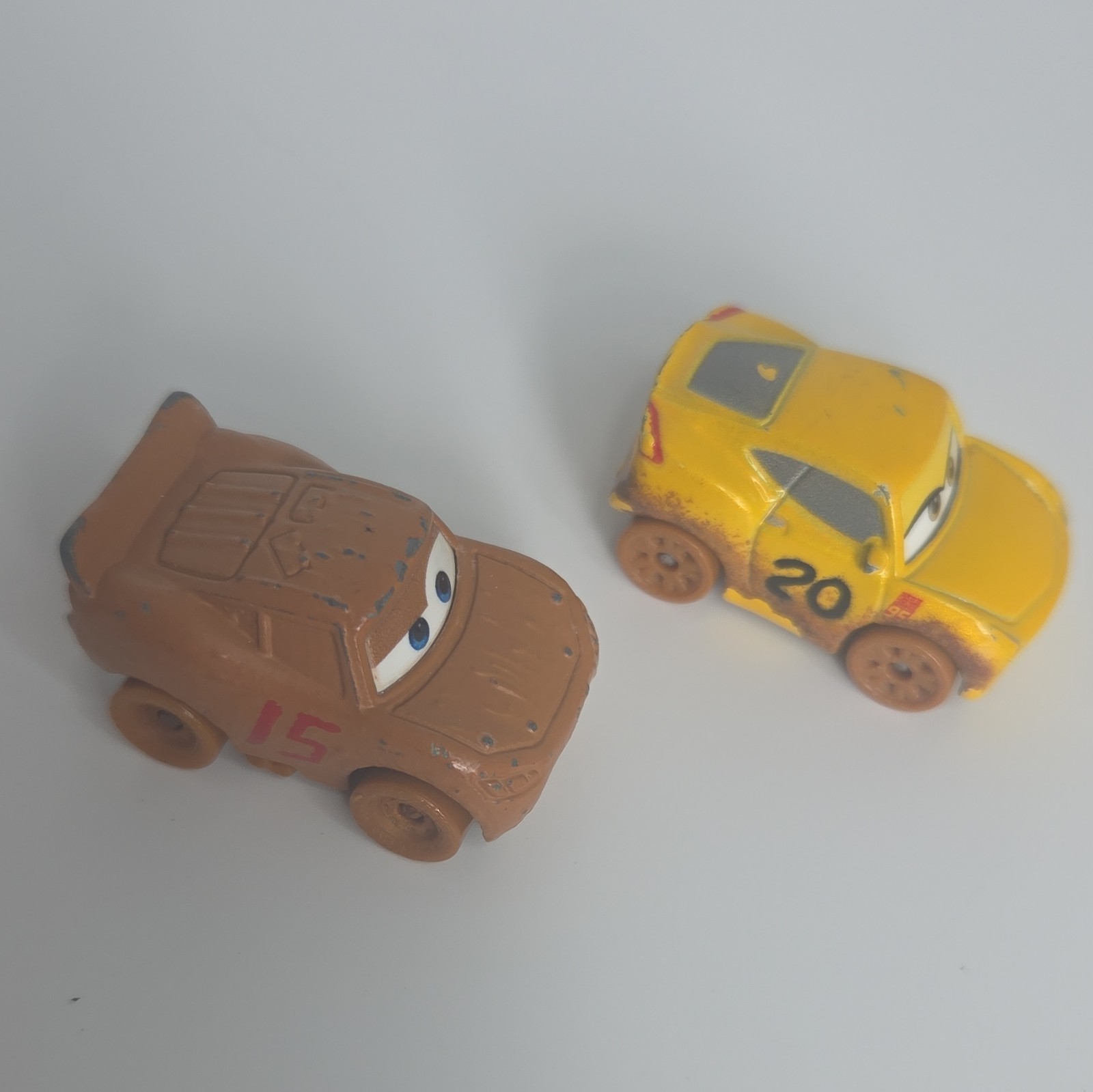 Disney Pixar MINI RACERS Diecast Lot of 3 MR. DRIPPY, MUDDY MCQUEEN & MUDDY CRUZ