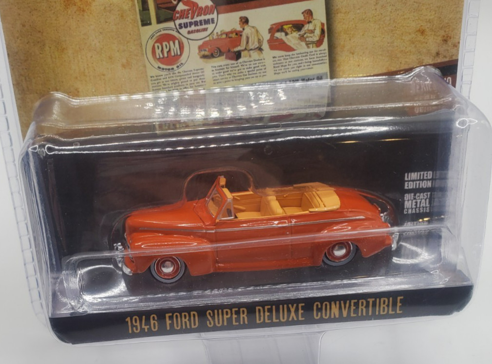 Greenlight 1946 Ford Super Deluxe Convertible 39140 Vintage Ad Cars 1:64