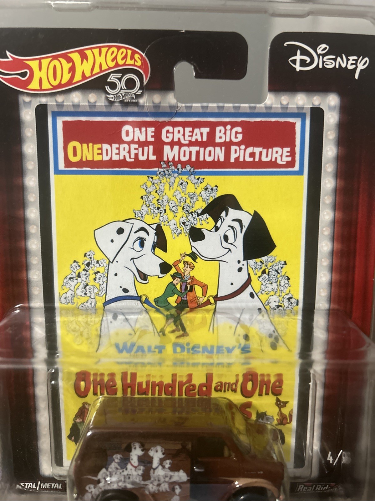 Hot Wheels 50th Disney Dalmatian Ford Transit Supervan Protector