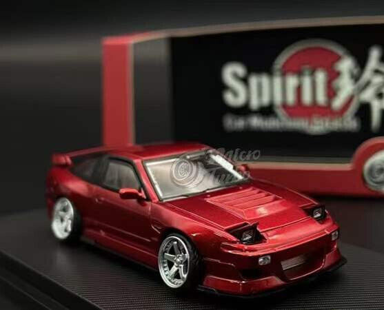 1/64 Metal NISSAN 180SX w/ Pop Up/Interior/Engine Model Car -IRIDESCENCE-
