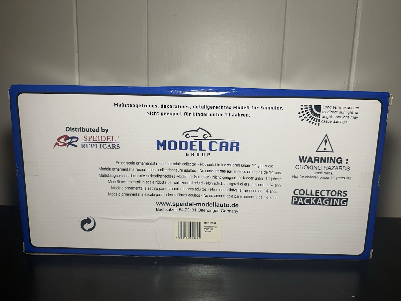 RARE MCG 1:18 Mercedes-Benz 770 (W150) Cabriolet open 1938 – Black 18207