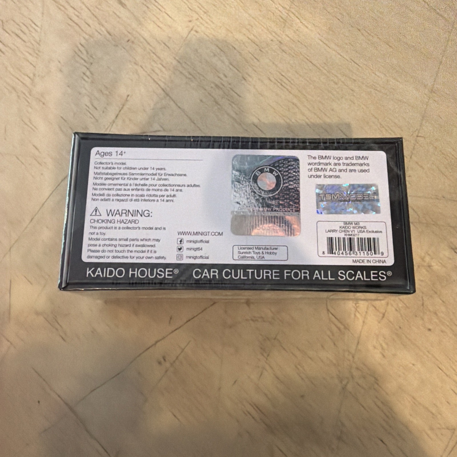Kaido House KHMG217 – BMW M3 Kaido Works Larry V1 USA Exclusive – SEALED